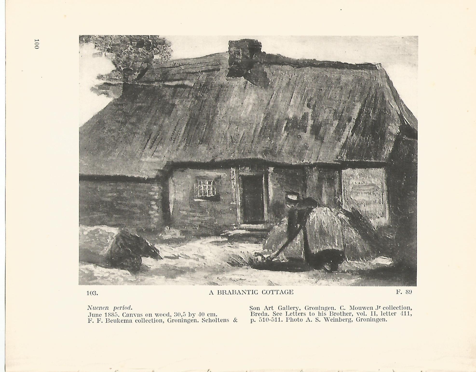 LAMINA 1236: VAN GOGH. A Brabantic Cottage