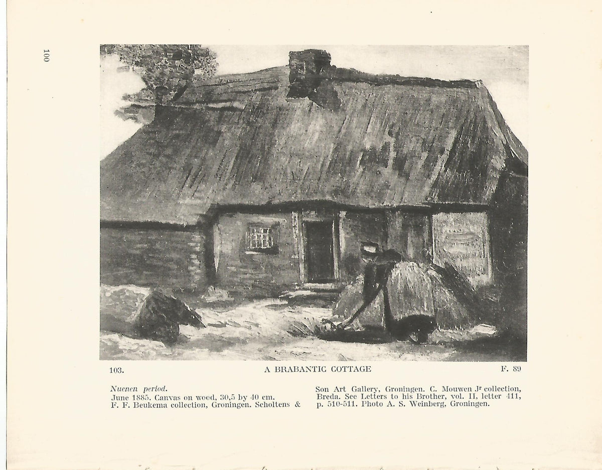 LAMINA 1236: VAN GOGH. A Brabantic Cottage