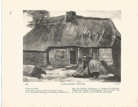 LAMINA 1236: VAN GOGH. A Brabantic Cottage