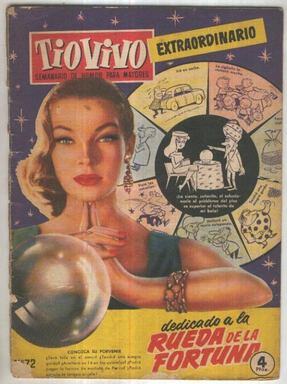 Tio Vivo numero 072: extra dedicado a la rueda de la fortuna  (aviejado y con pequeños rotos) 