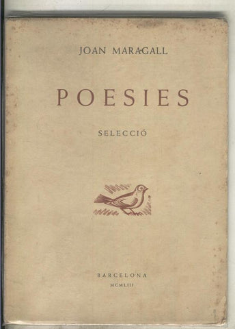 Poesies.Seleccio de Joan Maragall