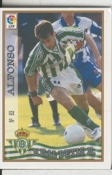 Cromos: Las Fichas de la liga 97-98: Real Betis numero 083: Alfonso