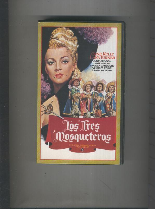 Video VHS: Los tres mosqueteros (Gene Kelly-Lana Turner)