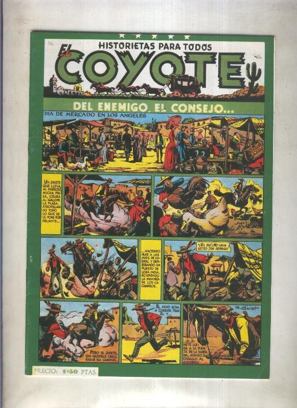 El Coyote facsimil numero 016: Del enemigo, el consejo (numerado 1 en trasera)