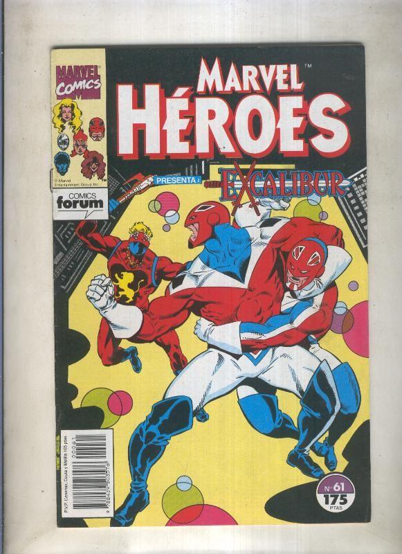 Marvel Heroes numero 61: Excalibur (numerado 4 en trasera)