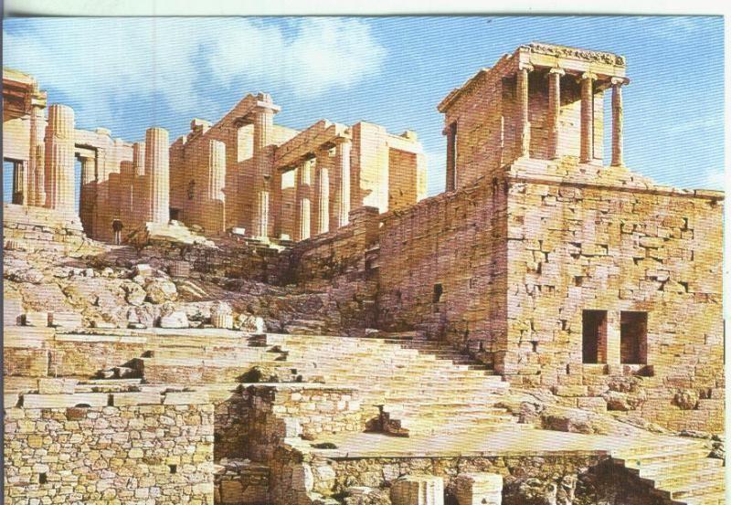 Postal 000710: Arte Griego: La acropolis de Atenas