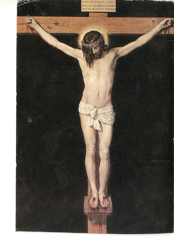 Postal 025978 : Cuadro. Cristo crucificado Velazquez. Museo del Prado