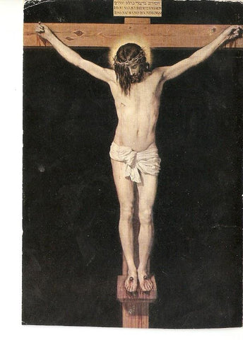 Postal 025978 : Cuadro. Cristo crucificado Velazquez. Museo del Prado