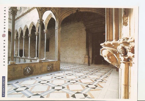 Postal 031916 : Palau de la Generalitat de Catalunya Clautro qe da acceso al Salon de Sant Jordi y al Pati del Tarongers