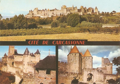 Postal 032502 : Cite de Carcassonne (Aude). Château Comtal et Tour Wisigothe 