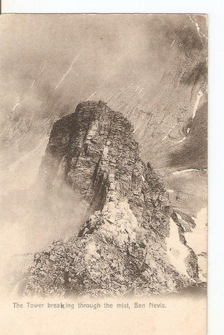 Postal 036184 : The Tower breaking through the mist Ben Nevis
