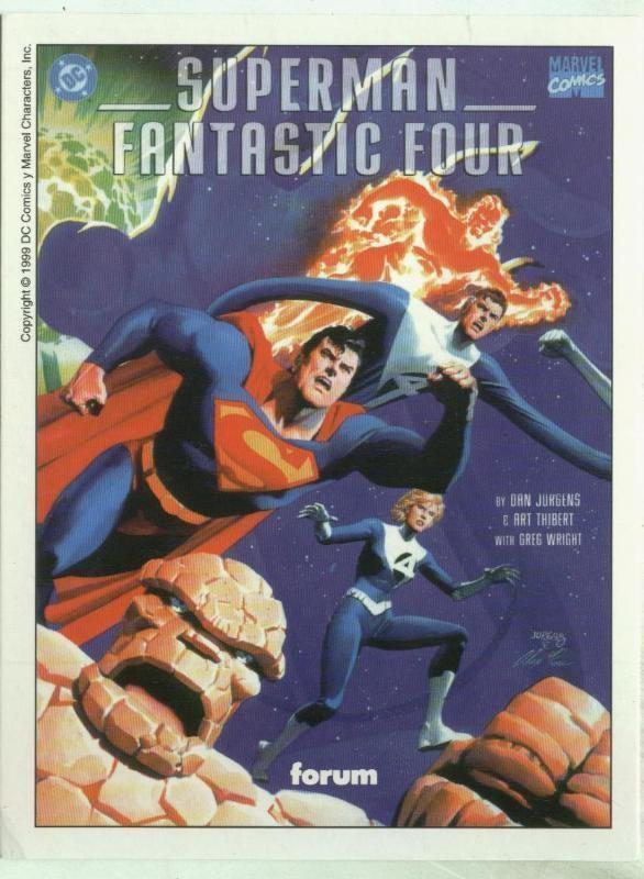 Postal 000433: Superman-Fantastic Four