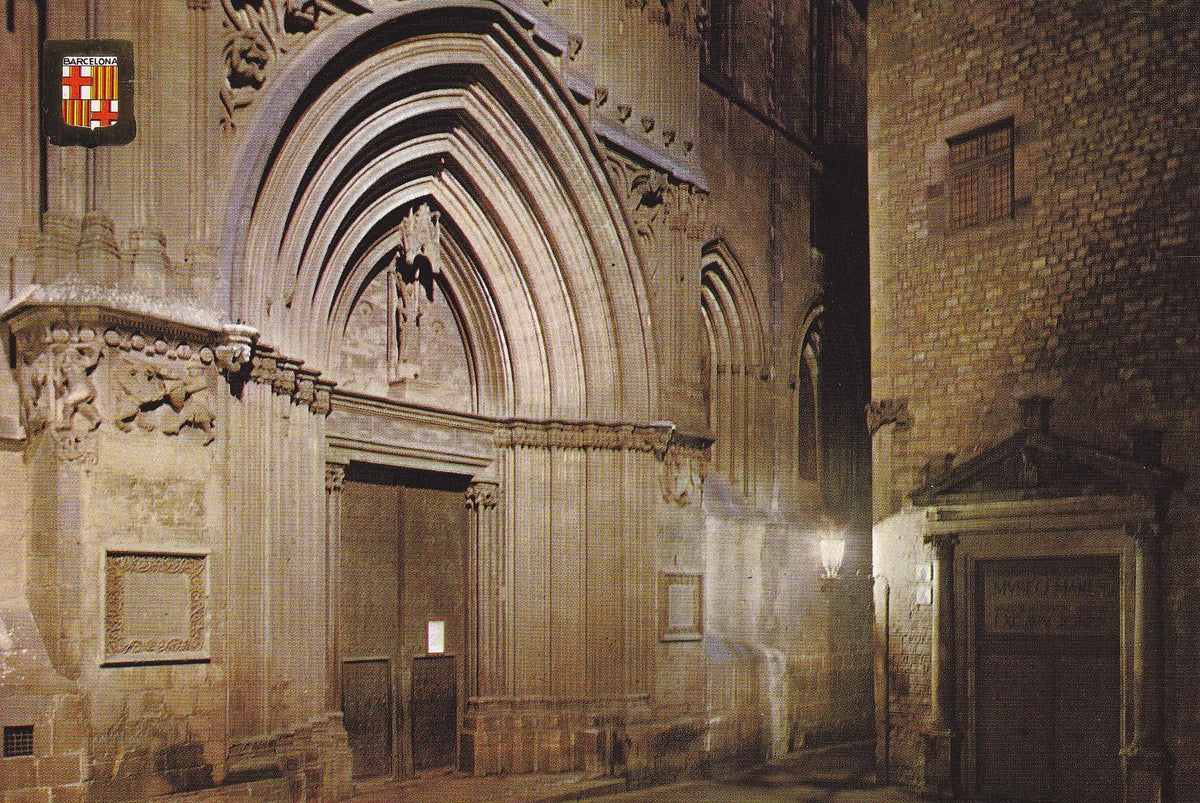 Postal 60057: Barrio gotico Catedral Pta. San Ivo (Barcelona)  