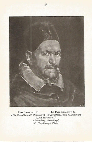 Lamina 017 VELAZQUEZ Papa Inocencio X