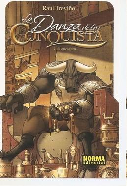 Postal 047694 : Raul Treviño. La Danza de la Conquista. El encuentro
