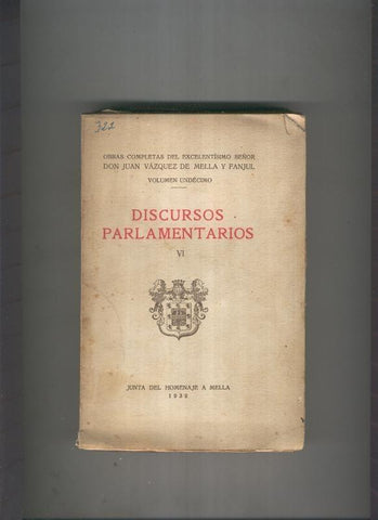 Discursos Parlamentarios VI