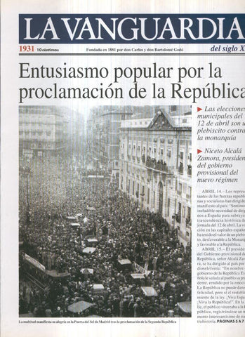 La Vanguardia 1931