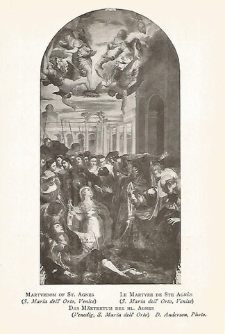 Lamina 058: TINTORETTO. Martirio de Santa Ines
