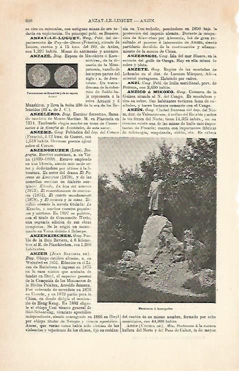 LAMINA ESPASA 7048: Monumento a Anzengruber