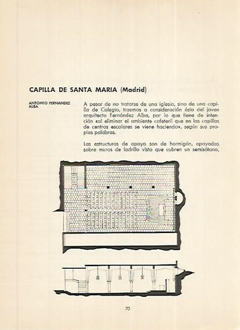 LAMINA 3617: Planta de la Capilla de Santa Maria. Madrid