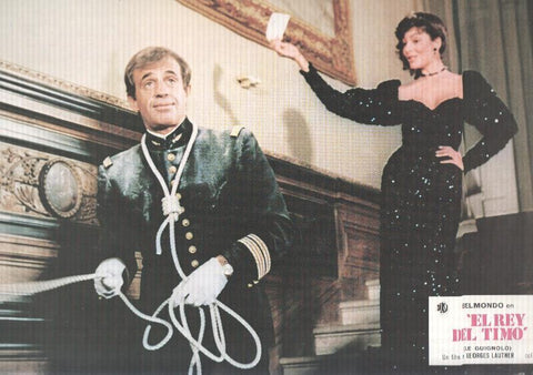 Caratula de cine: EL REY DEL TIMO / Le guignolo, (numerado 06 en trasera)