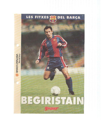 Les Fitxes del Barça: TXIQUI BERIGUISTAIN (Ficha Archivador Diario SPORT) 