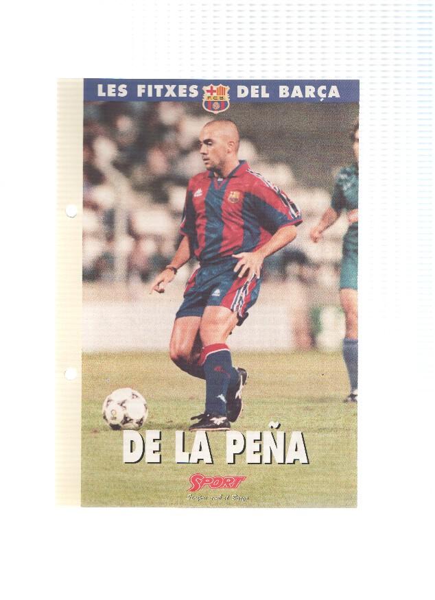 Les Fitxes del Barça: IVAN DE LA PEÑA (Ficha Archivador Diario SPORT) 