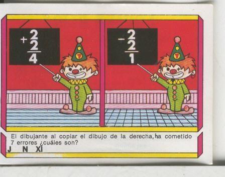 Cromo: Quien dijo, coleccion recreativa de chocolates Torras numero 72