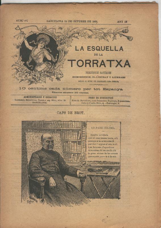 La esquella de la Torratxa numero 0667 del 24 octubre 1891