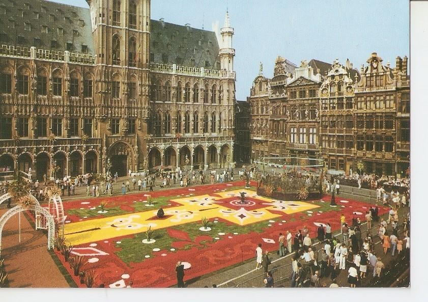 Postal 042553 : Brussels. Market Place Flower carpet