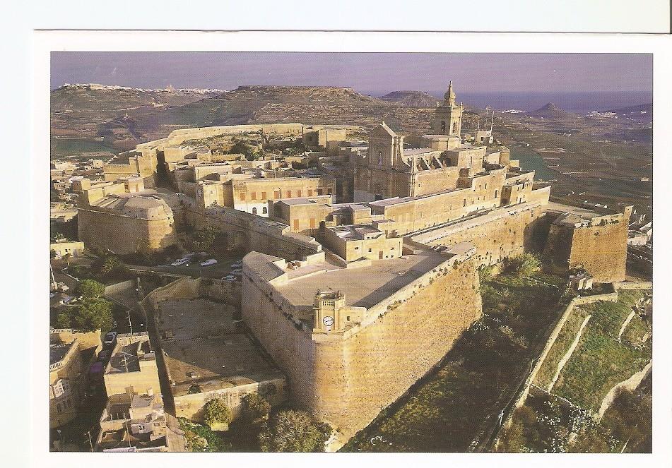 Postal 044020 : The Citadel at Victoria aerial view - Gozo