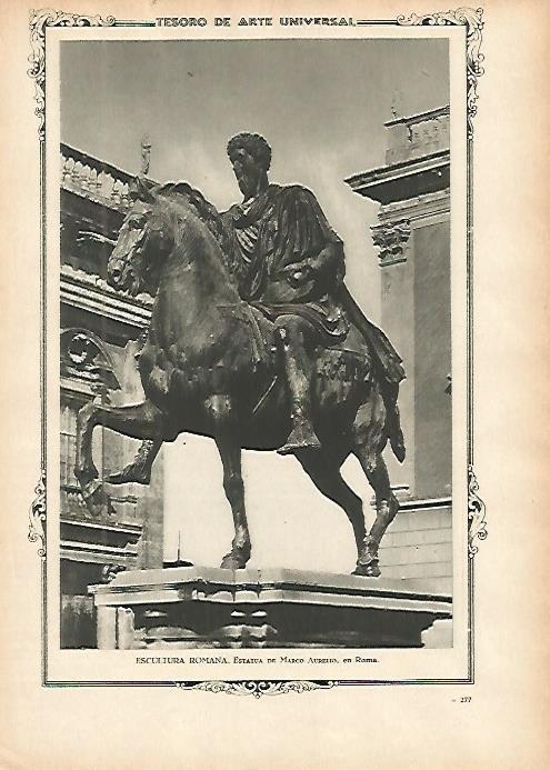 LAMINA 1391. Estatua de Marco Aurelio. Roma