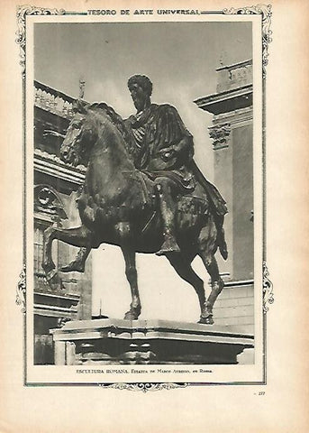 LAMINA 1391. Estatua de Marco Aurelio. Roma