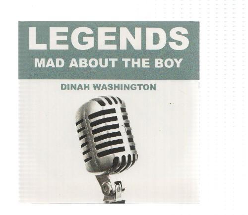CD-Musica: Legends: DINAH WASHINGTON - Mad about the Boy (Original Artist)