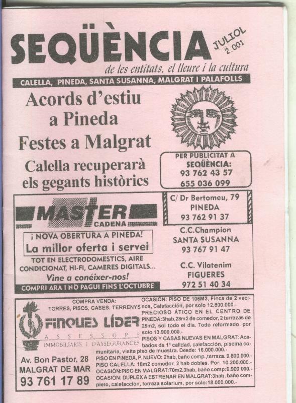 Sequencia juliol 2001