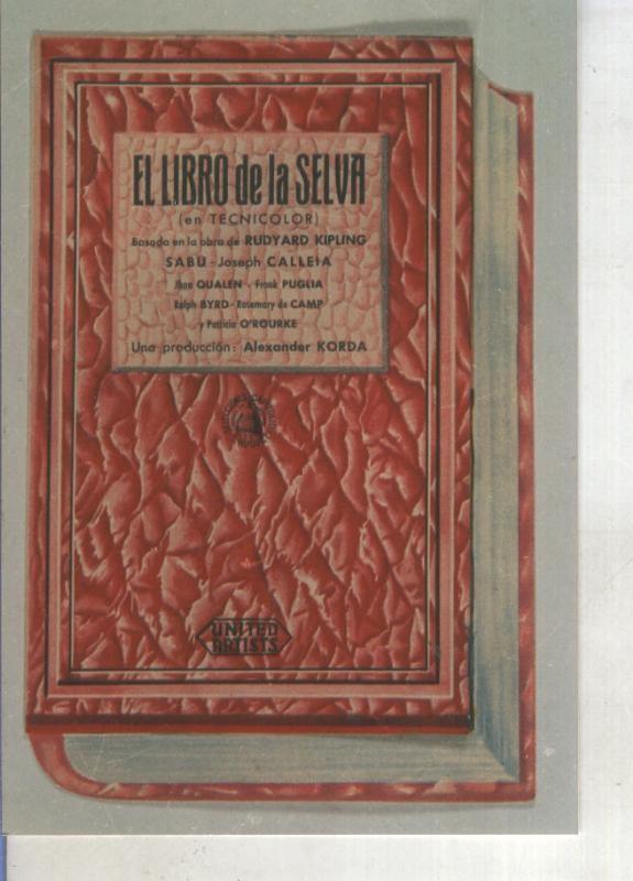 Foto cine 267: El libro de la Selva (Sabu)