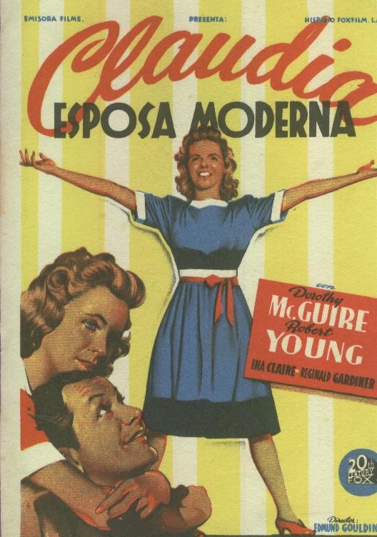 Programas de Cine: Claudia esposa moderna