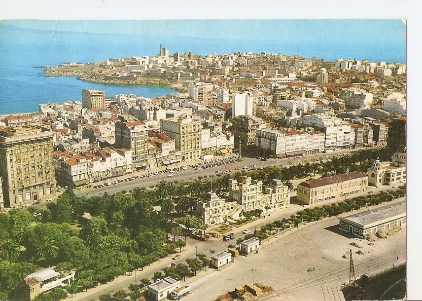 Postal 034315 : La Coruña. Jardines Mendez Nuñez (vista aerea)
