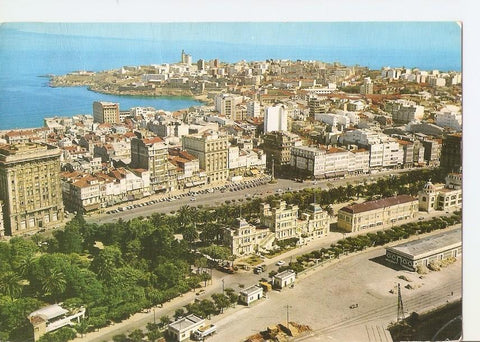 Postal 034315 : La Coruña. Jardines Mendez Nuñez (vista aerea)