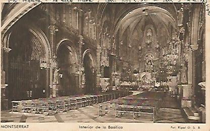 Postal 53881: MONTSERRAT. Interior de la Basilica