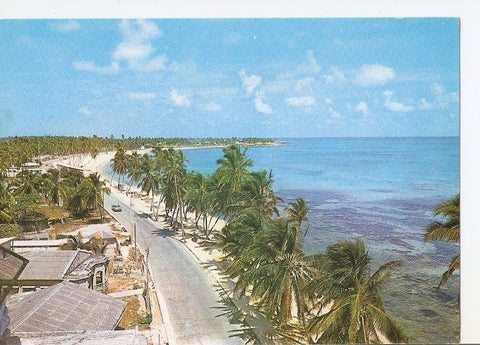 Postal 048823 : San Andres (Isla) Colombia. Aspecto panoramico a orillas de la playa