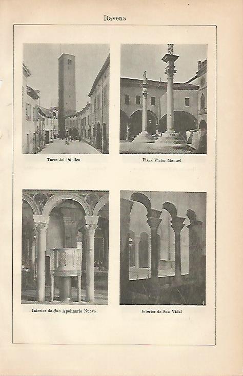 LAMINA ESPASA 5078: Vistas de Ravena Italia