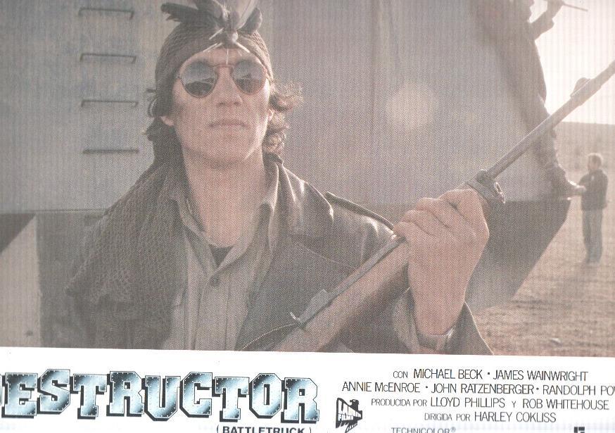 Caratula de cine: DESTRUCTOR / Battletruck, (numerado 09 en trasera)