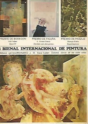 Postal 53603: 1a; Bienal Internacional de Pintura. Barcelona