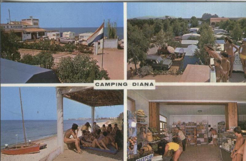 Postal: Campin Diana en Denia-alicante