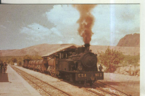 Postal 011011: FF.CC linea Alicante-Denia, locomotora vapor numero 3
