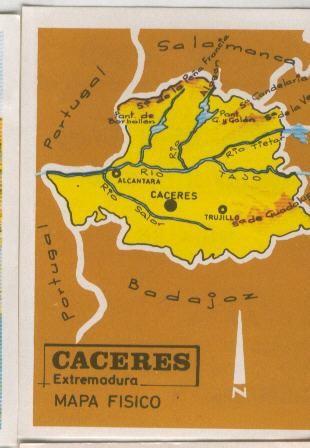 Las provincias de España cromo numero 036: Caceres