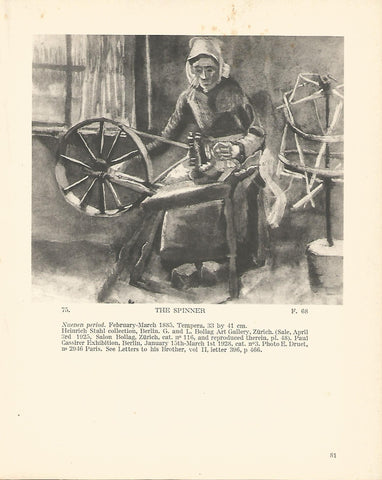 LAMINA 1226: VAN GOGH. The Spinner