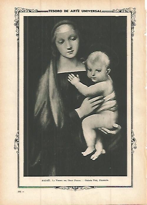 LAMINA 1495. RAFAEL. La Virgen del Gran Duque