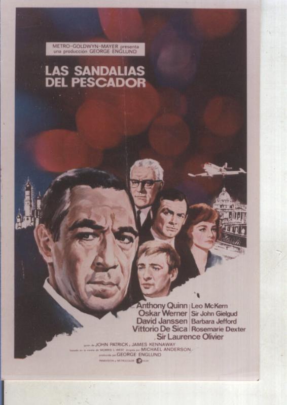 Foto cine 454: Las sandalias del pescador (Anthony Quinn)